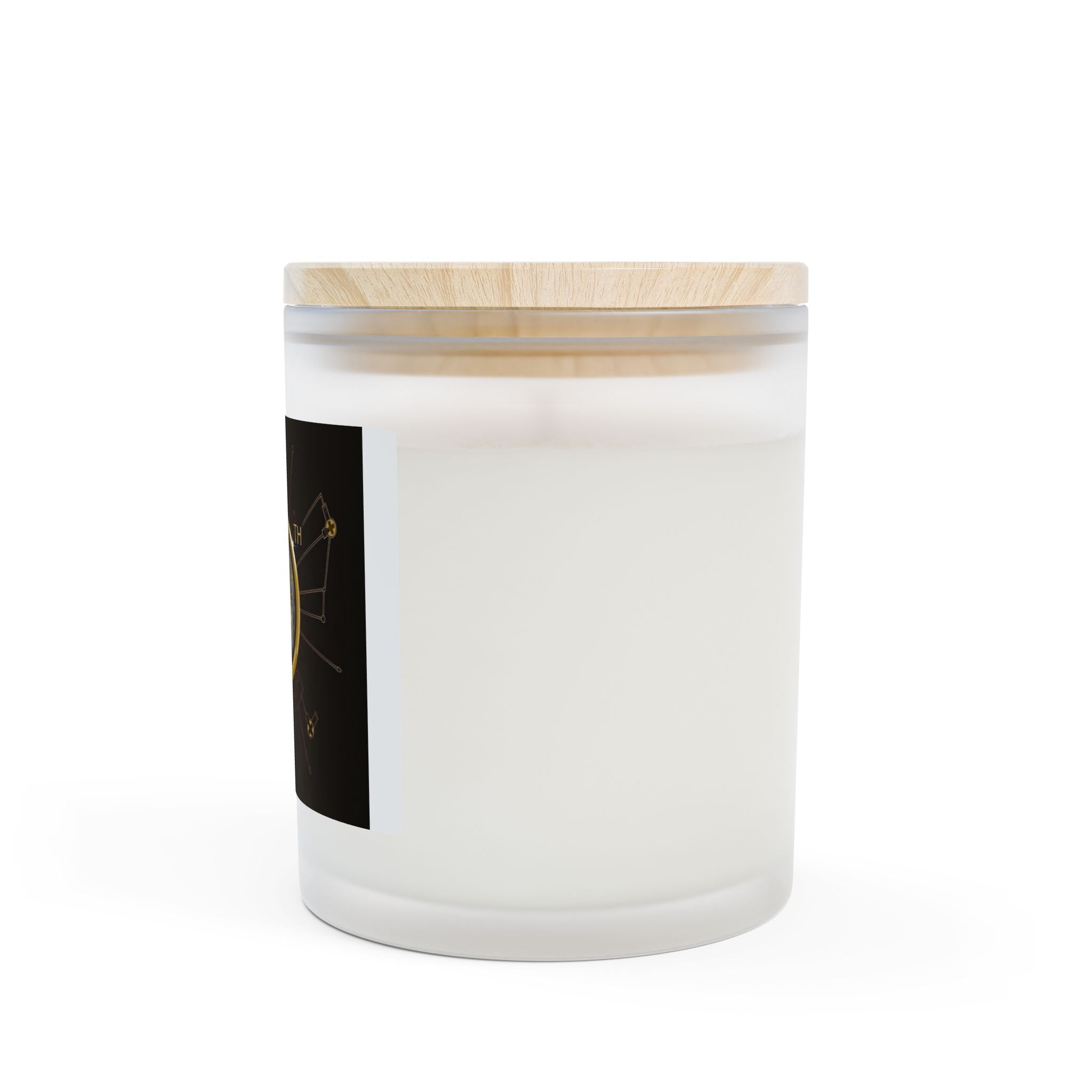 Frosted 11oz Celebration Candle — “50” Gold Anniversary Design - Style 'B'