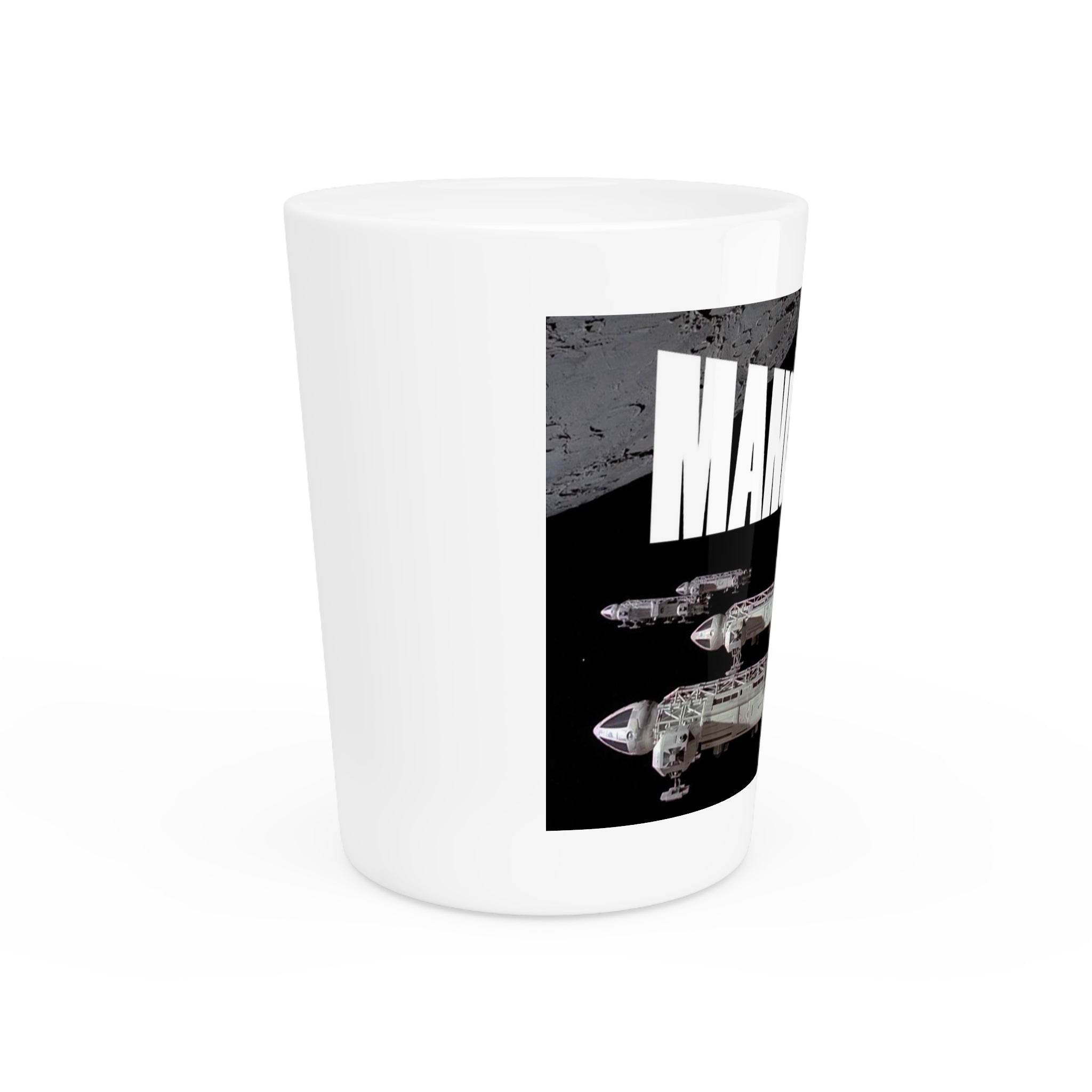 Manchester: 1999 Spacecraft Shot Glass - Style 'B'
