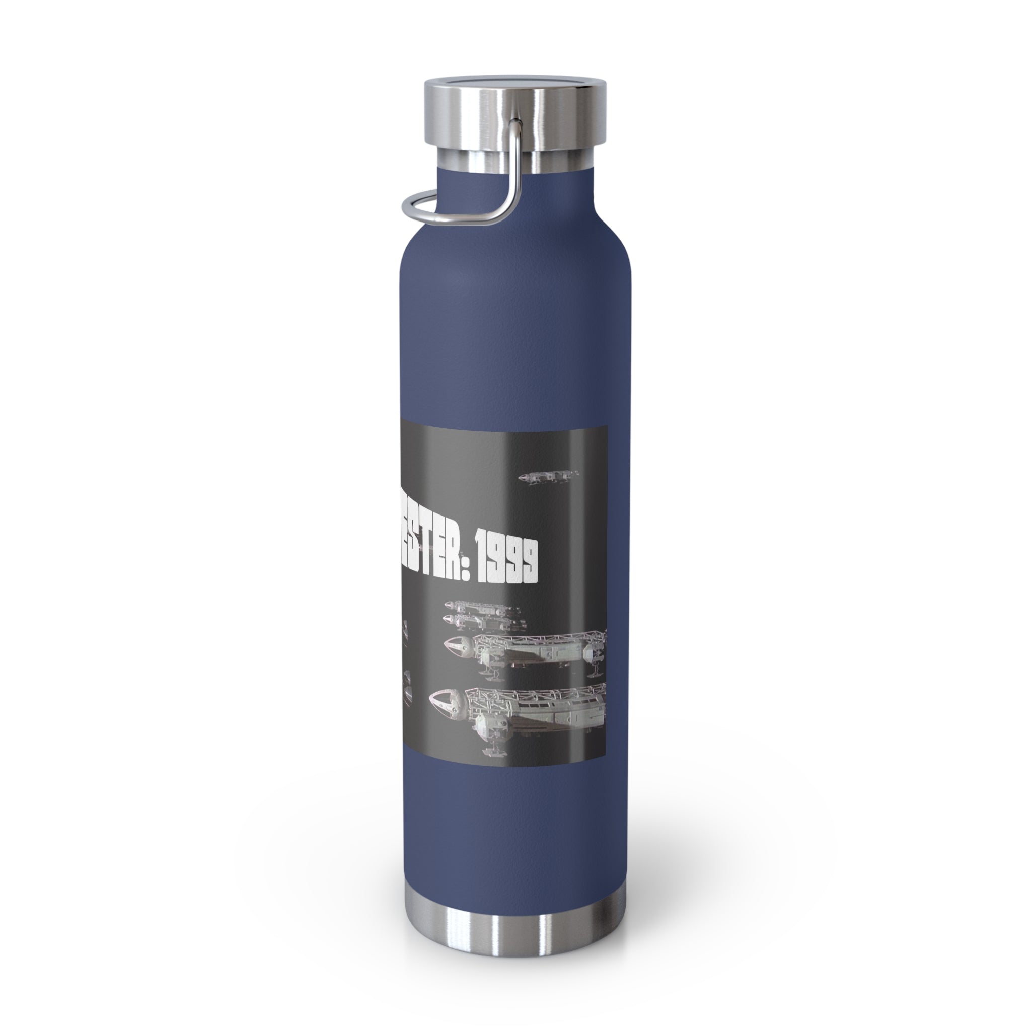 Manchester Graphic Insulated Water Bottle — 22oz Copper Vacuum Flask - Style 'B'