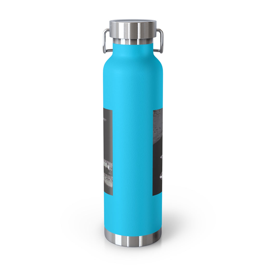 Manchester Graphic Insulated Water Bottle — 22oz Copper Vacuum Flask - Style 'B'