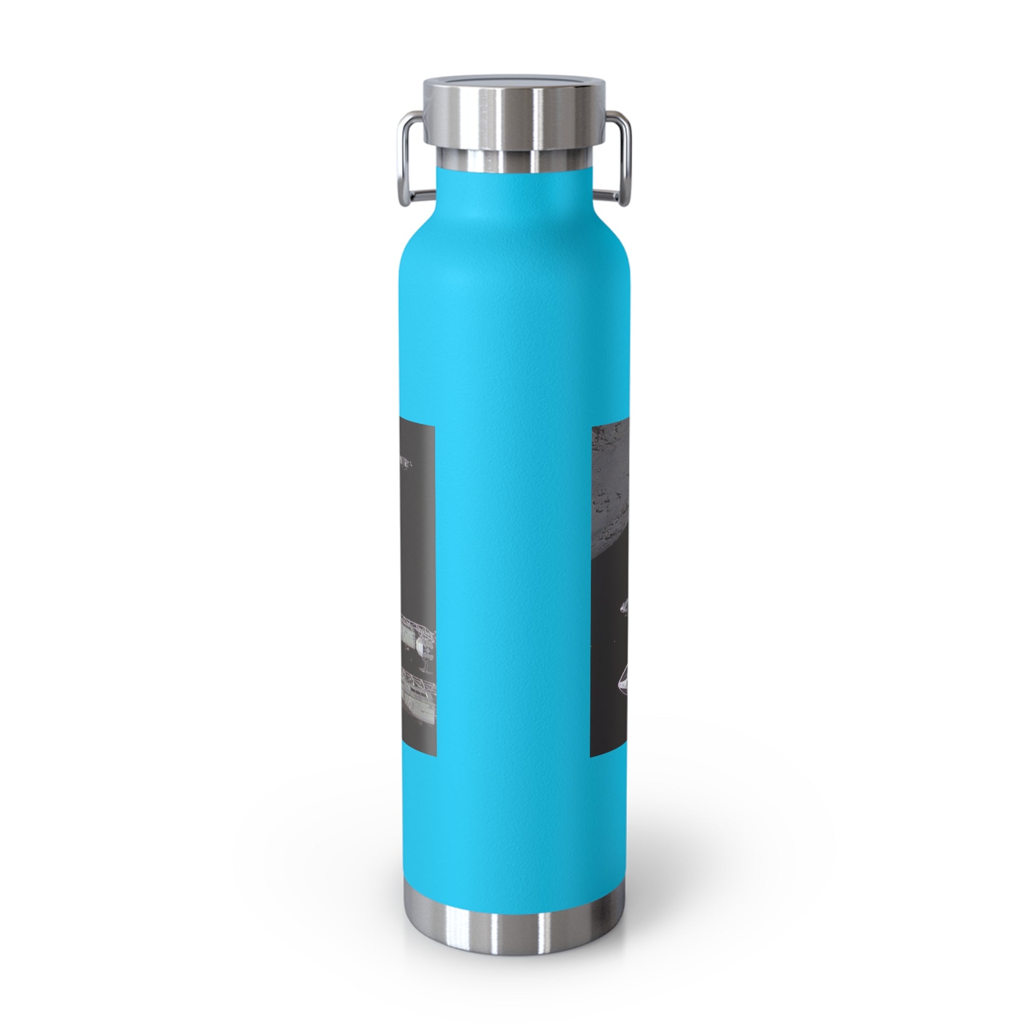 Manchester Graphic Insulated Water Bottle — 22oz Copper Vacuum Flask - Style 'B'