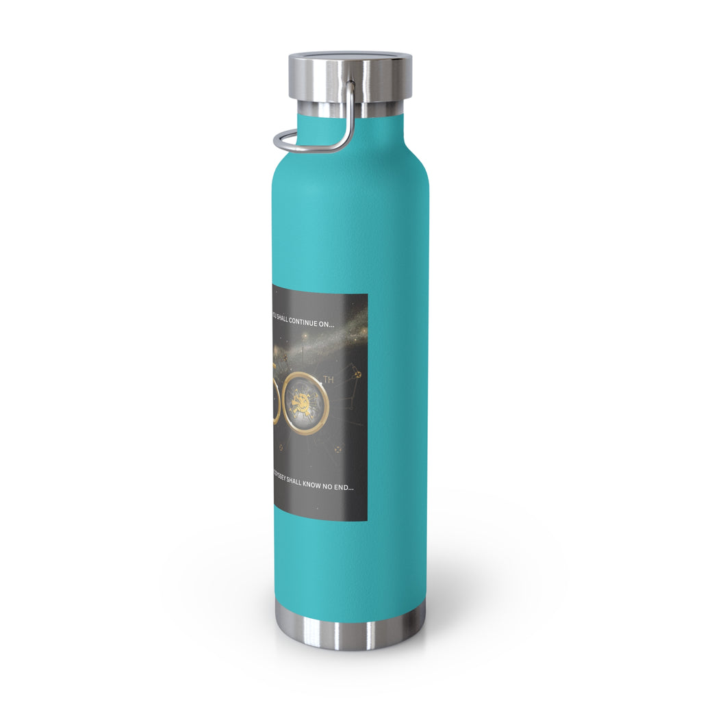 Manchester Graphic Insulated Water Bottle — 22oz Copper Vacuum Flask - Style 'C'