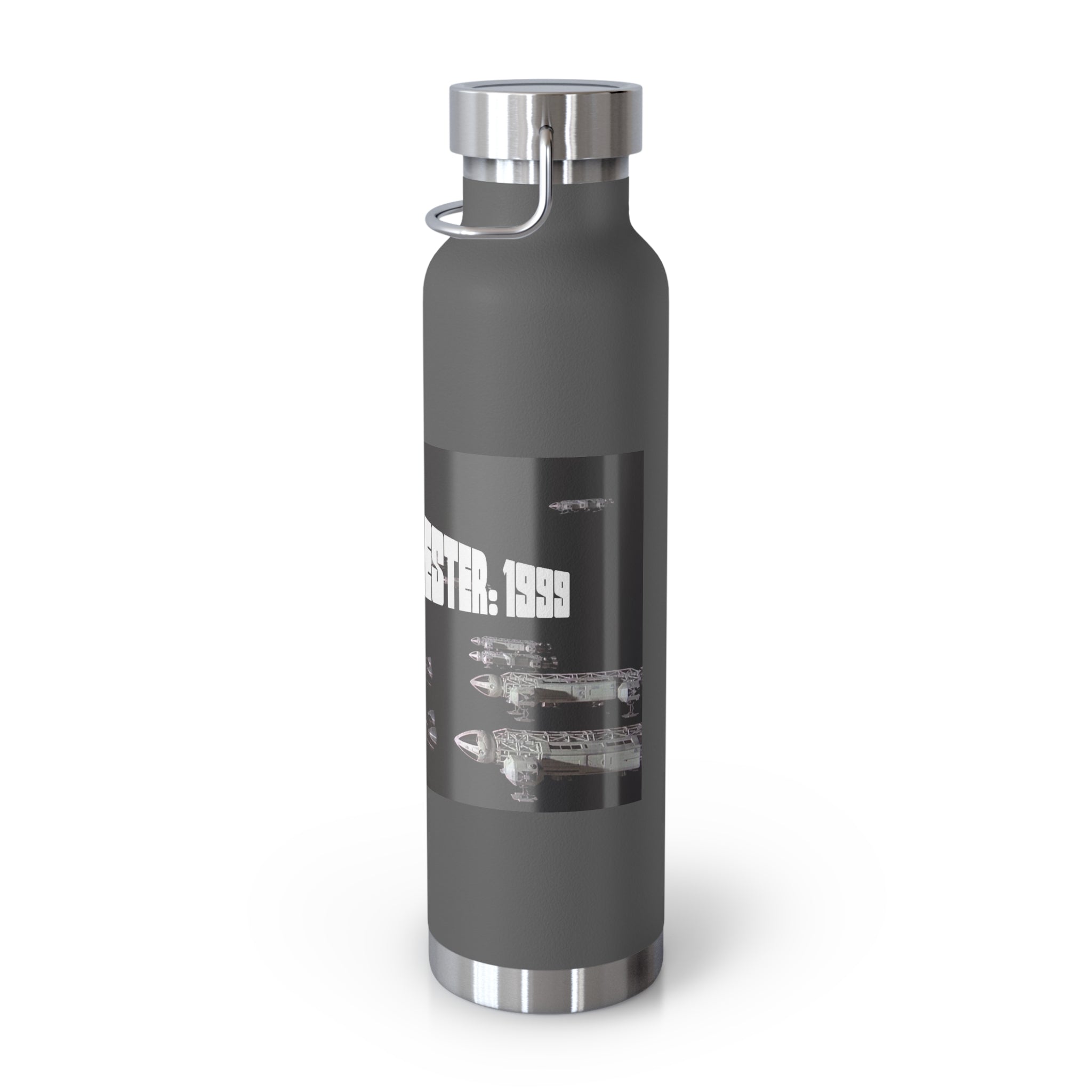 Manchester Graphic Insulated Water Bottle — 22oz Copper Vacuum Flask - Style 'B'