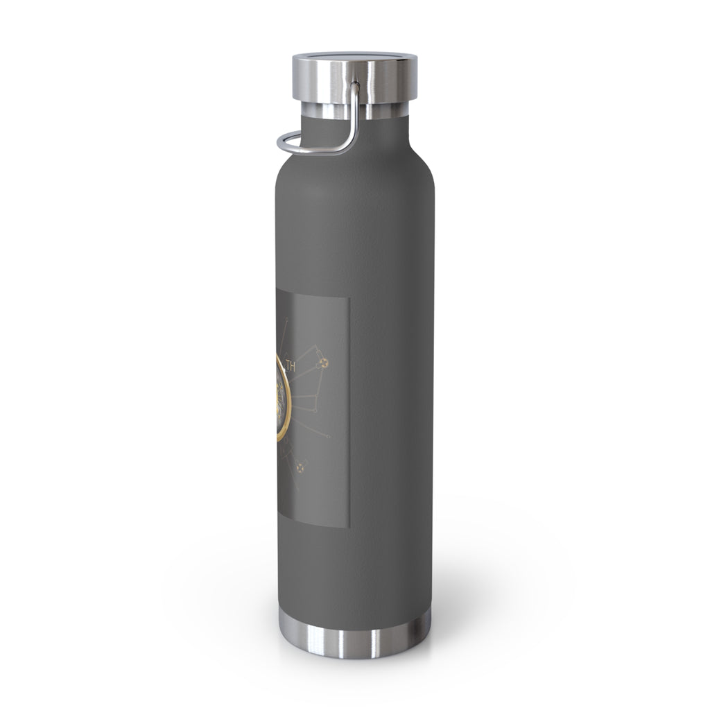 Manchester Graphic Insulated Water Bottle — 22oz Copper Vacuum Flask - Style 'D'
