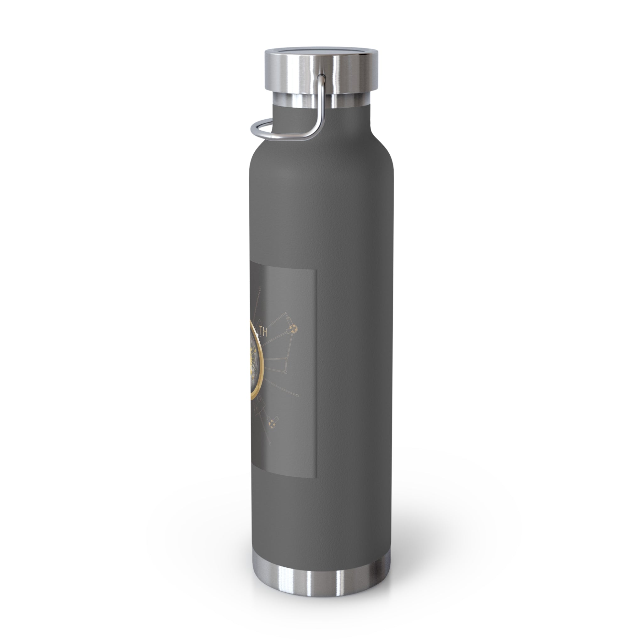Manchester Graphic Insulated Water Bottle — 22oz Copper Vacuum Flask - Style 'D'