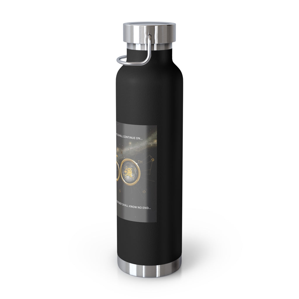 Manchester Graphic Insulated Water Bottle — 22oz Copper Vacuum Flask - Style 'C'