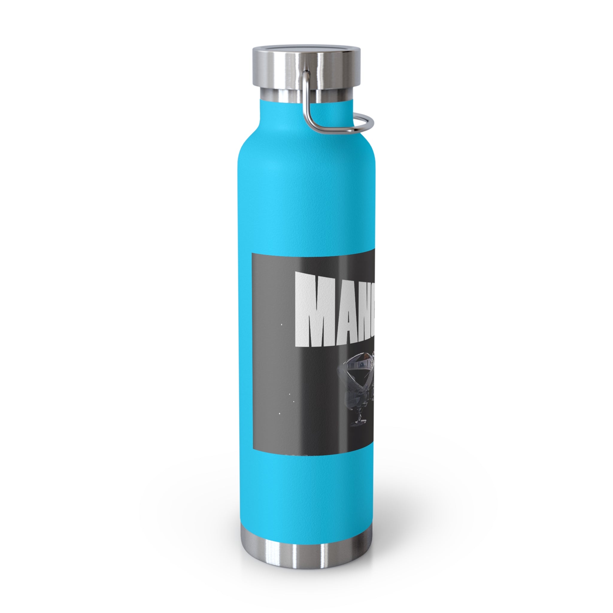 Manchester Graphic Insulated Water Bottle — 22oz Copper Vacuum Flask - Style 'A'
