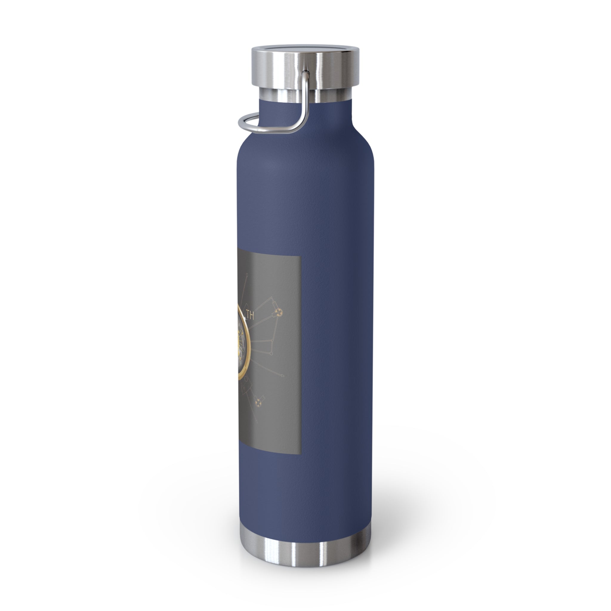 Manchester Graphic Insulated Water Bottle — 22oz Copper Vacuum Flask - Style 'D'