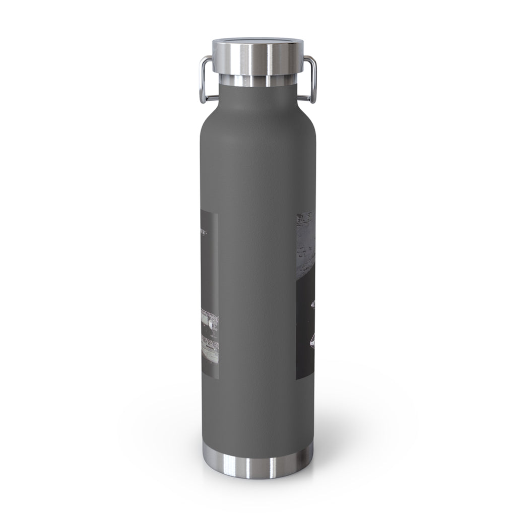 Manchester Graphic Insulated Water Bottle — 22oz Copper Vacuum Flask - Style 'B'