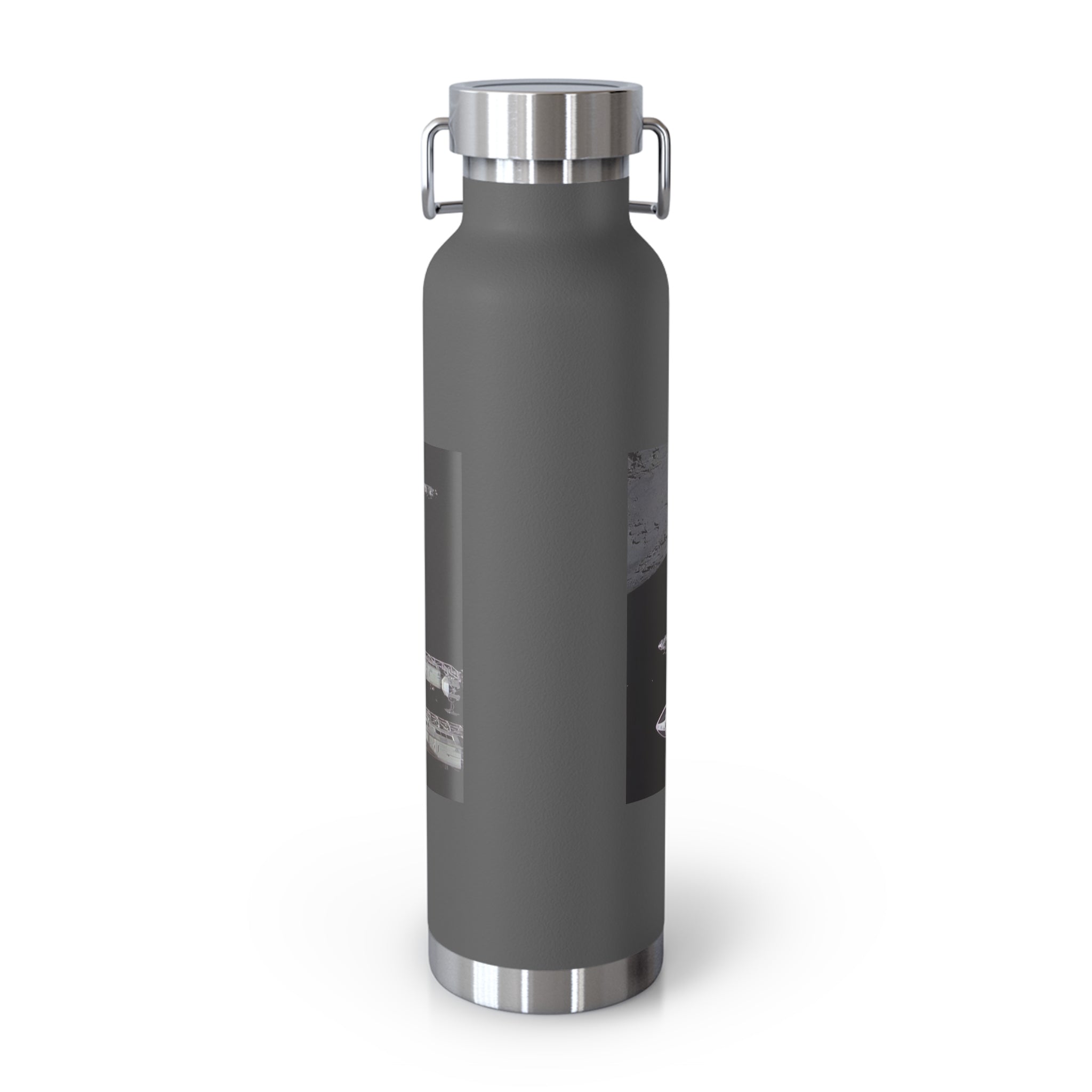 Manchester Graphic Insulated Water Bottle — 22oz Copper Vacuum Flask - Style 'B'