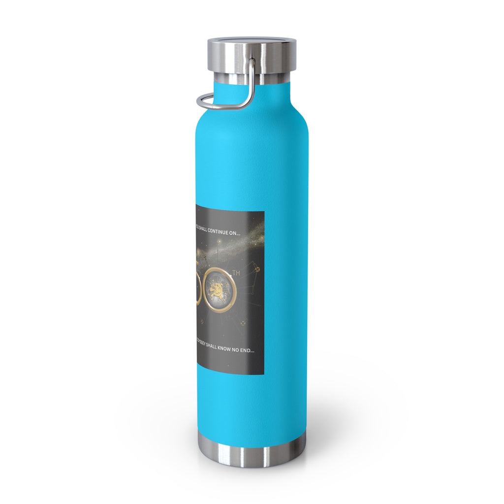 Manchester Graphic Insulated Water Bottle — 22oz Copper Vacuum Flask - Style 'C'