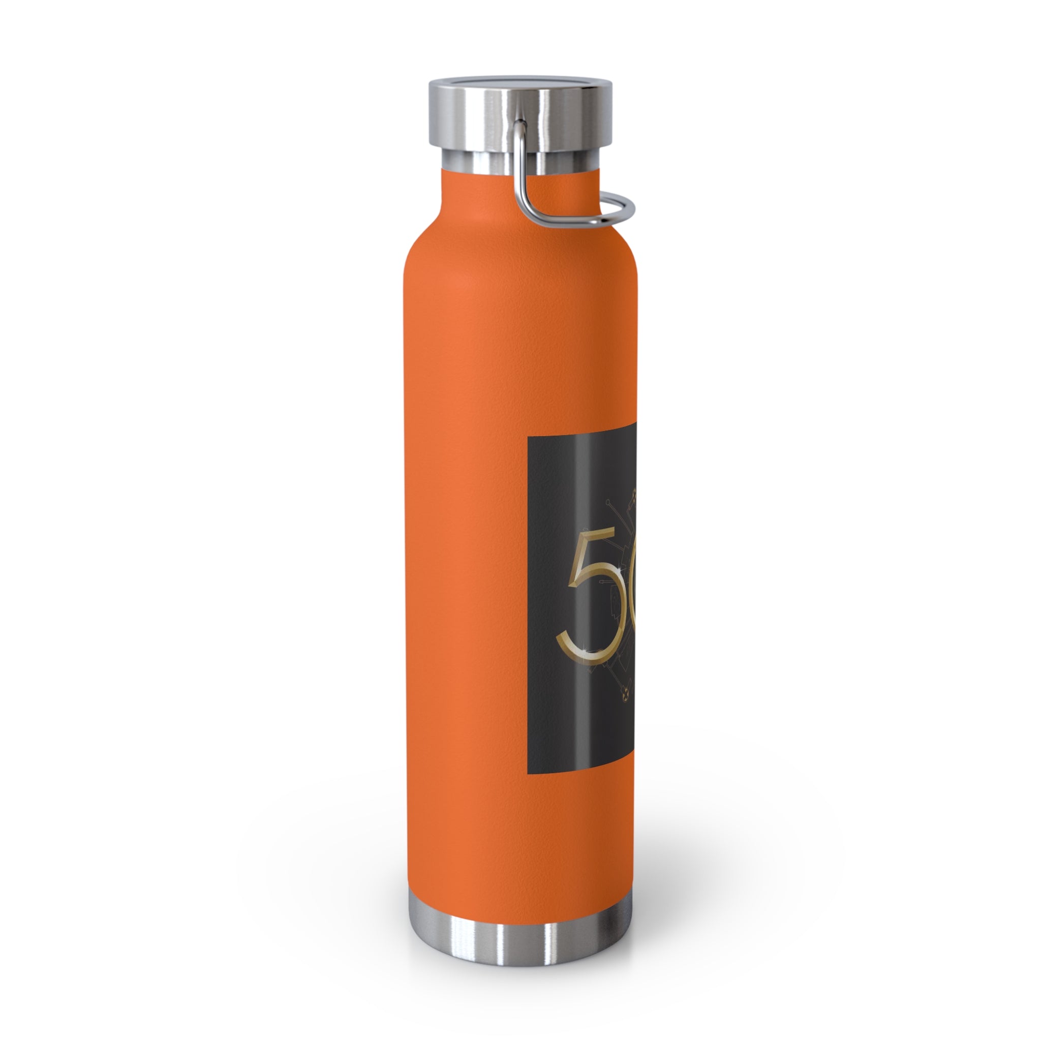 Manchester Graphic Insulated Water Bottle — 22oz Copper Vacuum Flask - Style 'D'