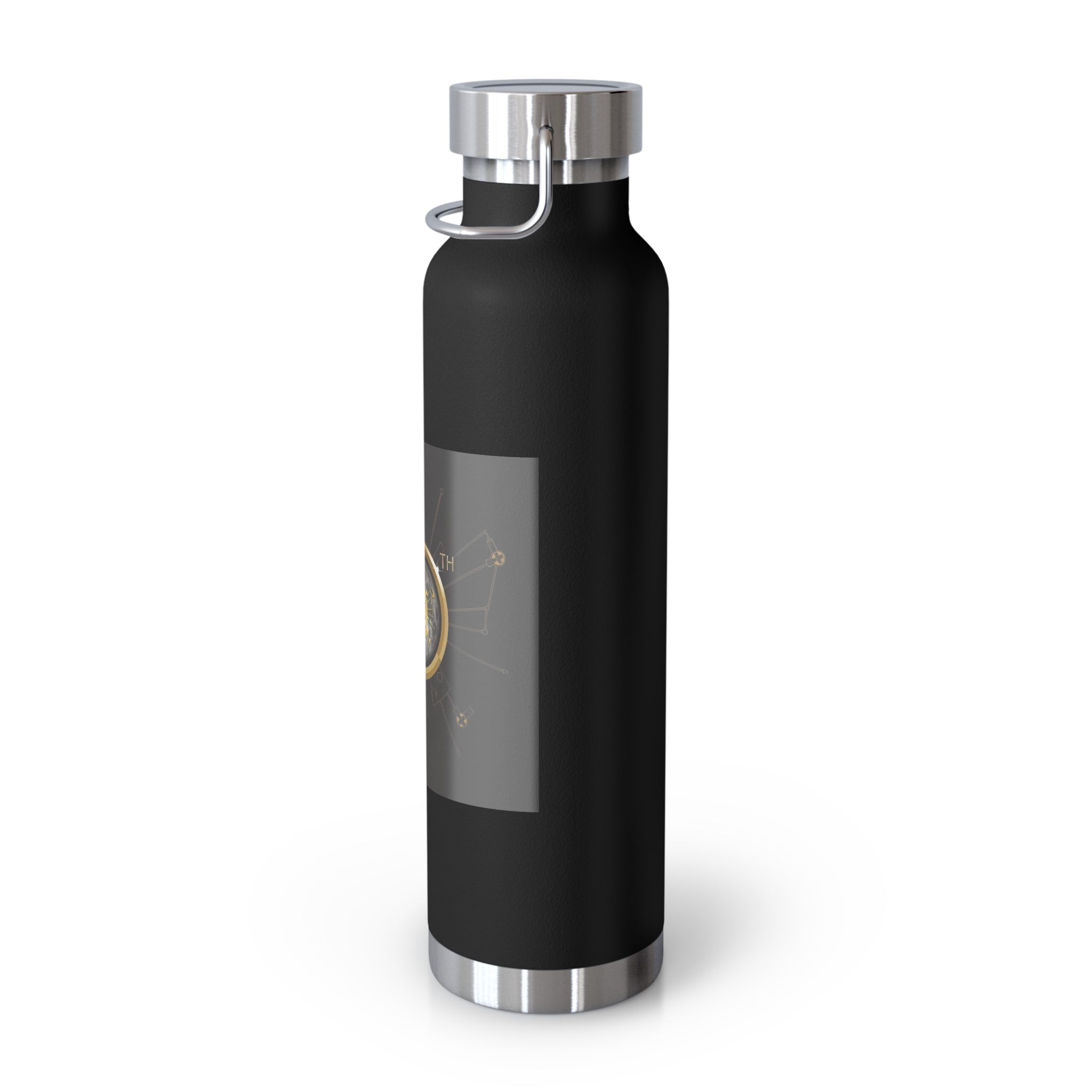 Manchester Graphic Insulated Water Bottle — 22oz Copper Vacuum Flask - Style 'D'