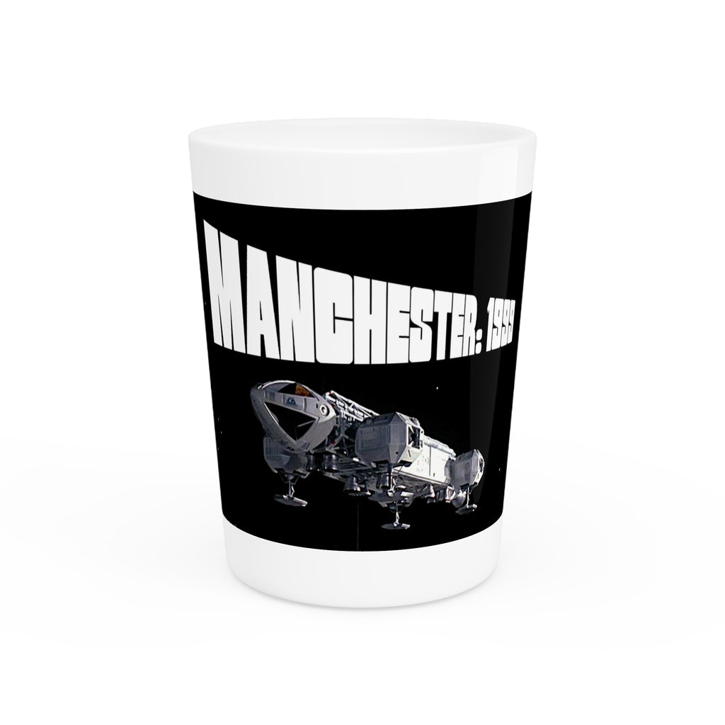 Manchester: 1999 Spacecraft Shot Glass - Style 'A'