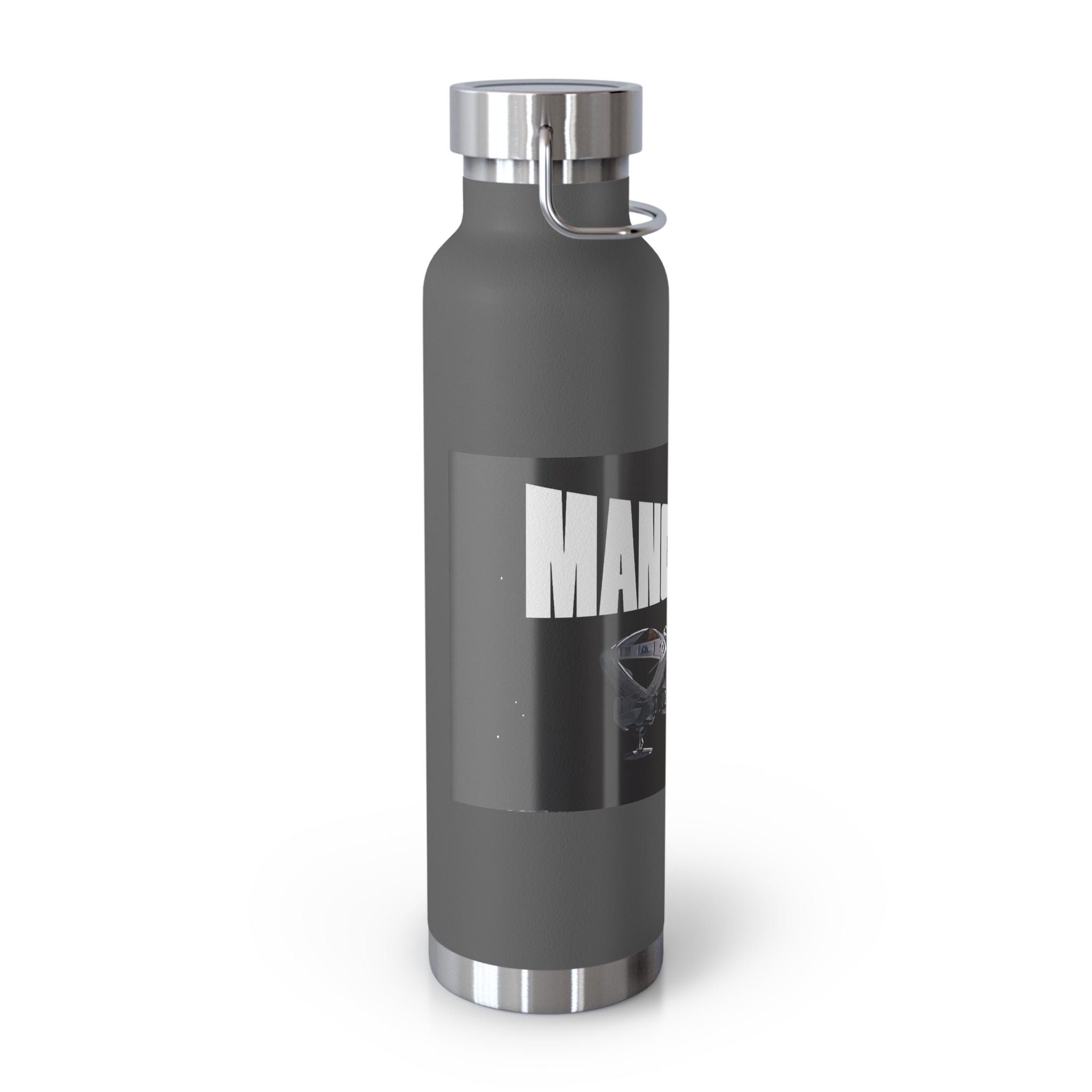 Manchester Graphic Insulated Water Bottle — 22oz Copper Vacuum Flask - Style 'A'