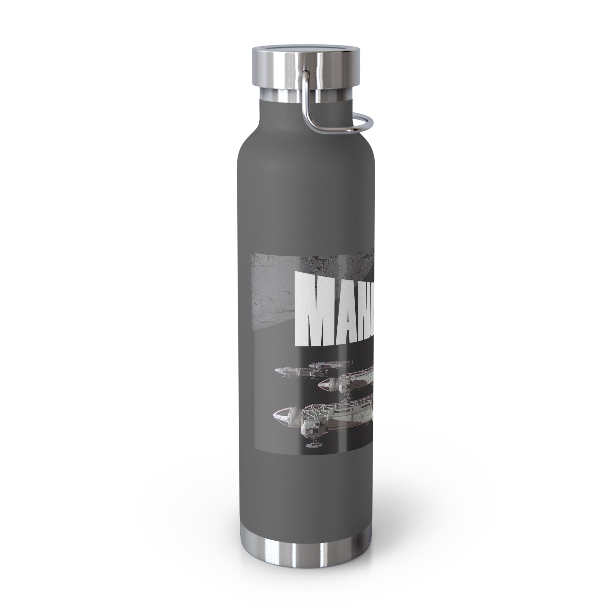 Manchester Graphic Insulated Water Bottle — 22oz Copper Vacuum Flask - Style 'B'