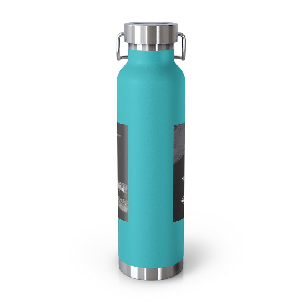 Manchester Graphic Insulated Water Bottle — 22oz Copper Vacuum Flask - Style 'B'