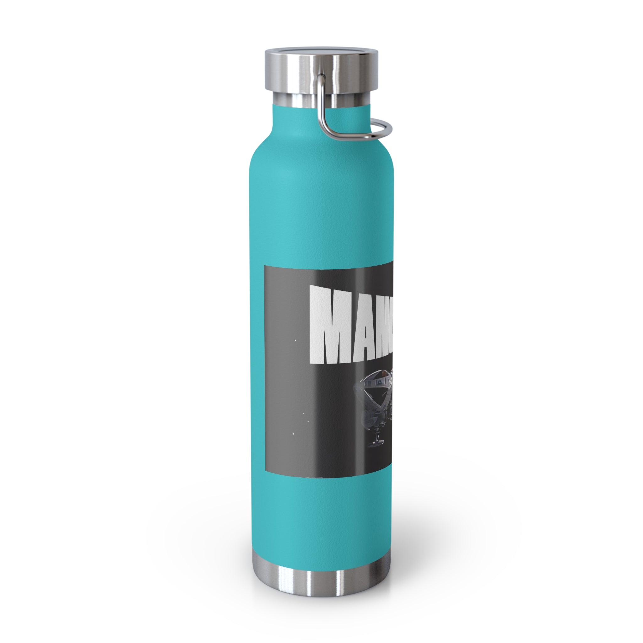 Manchester Graphic Insulated Water Bottle — 22oz Copper Vacuum Flask - Style 'A'