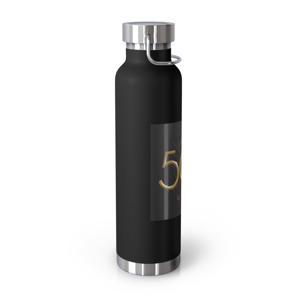 Manchester Graphic Insulated Water Bottle — 22oz Copper Vacuum Flask - Style 'D'