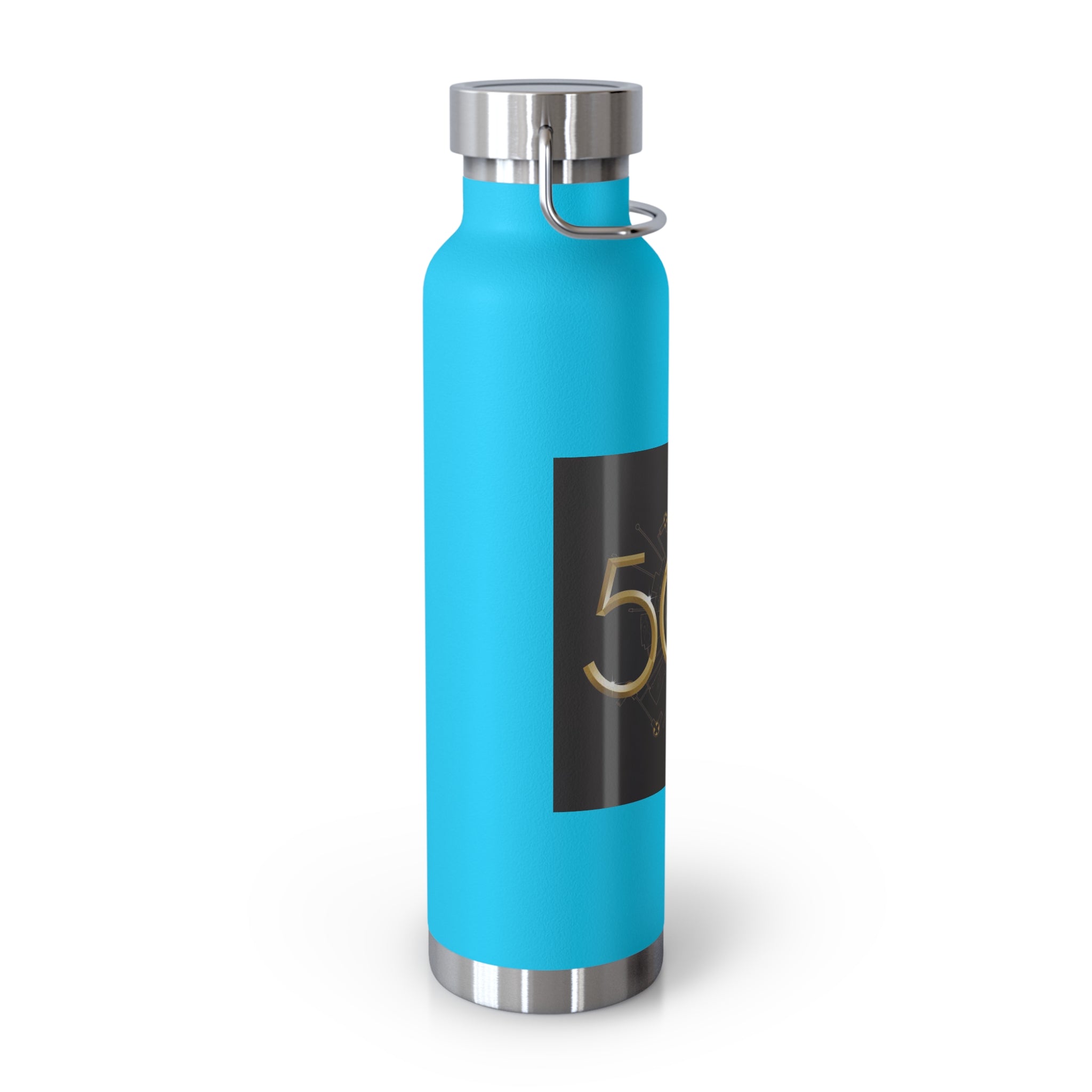 Manchester Graphic Insulated Water Bottle — 22oz Copper Vacuum Flask - Style 'D'