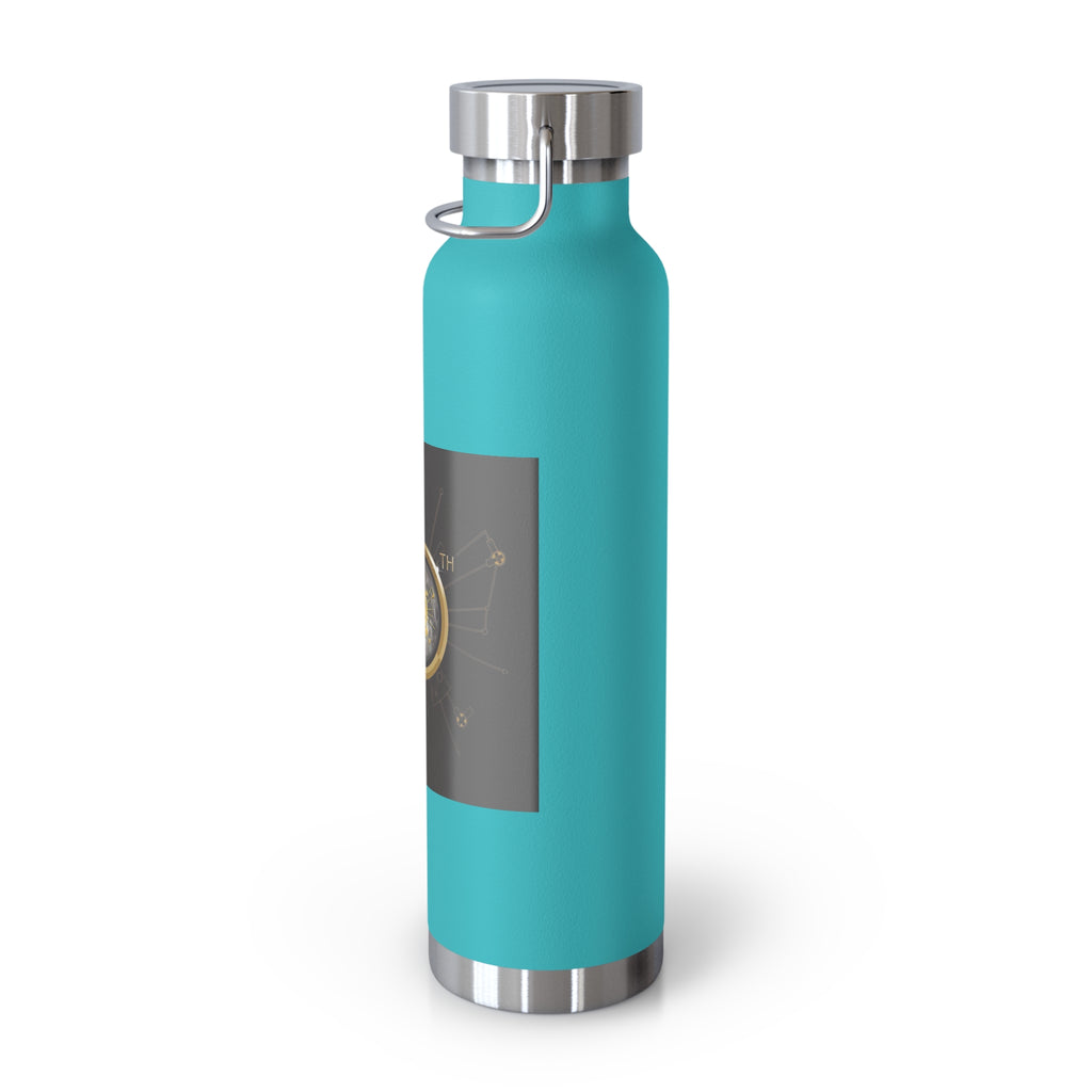 Manchester Graphic Insulated Water Bottle — 22oz Copper Vacuum Flask - Style 'D'
