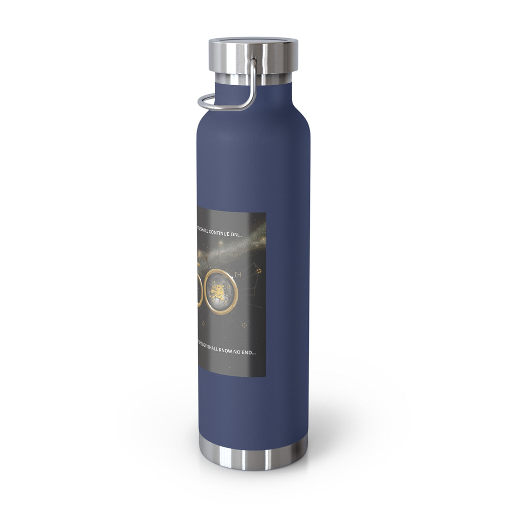Manchester Graphic Insulated Water Bottle — 22oz Copper Vacuum Flask - Style 'C'