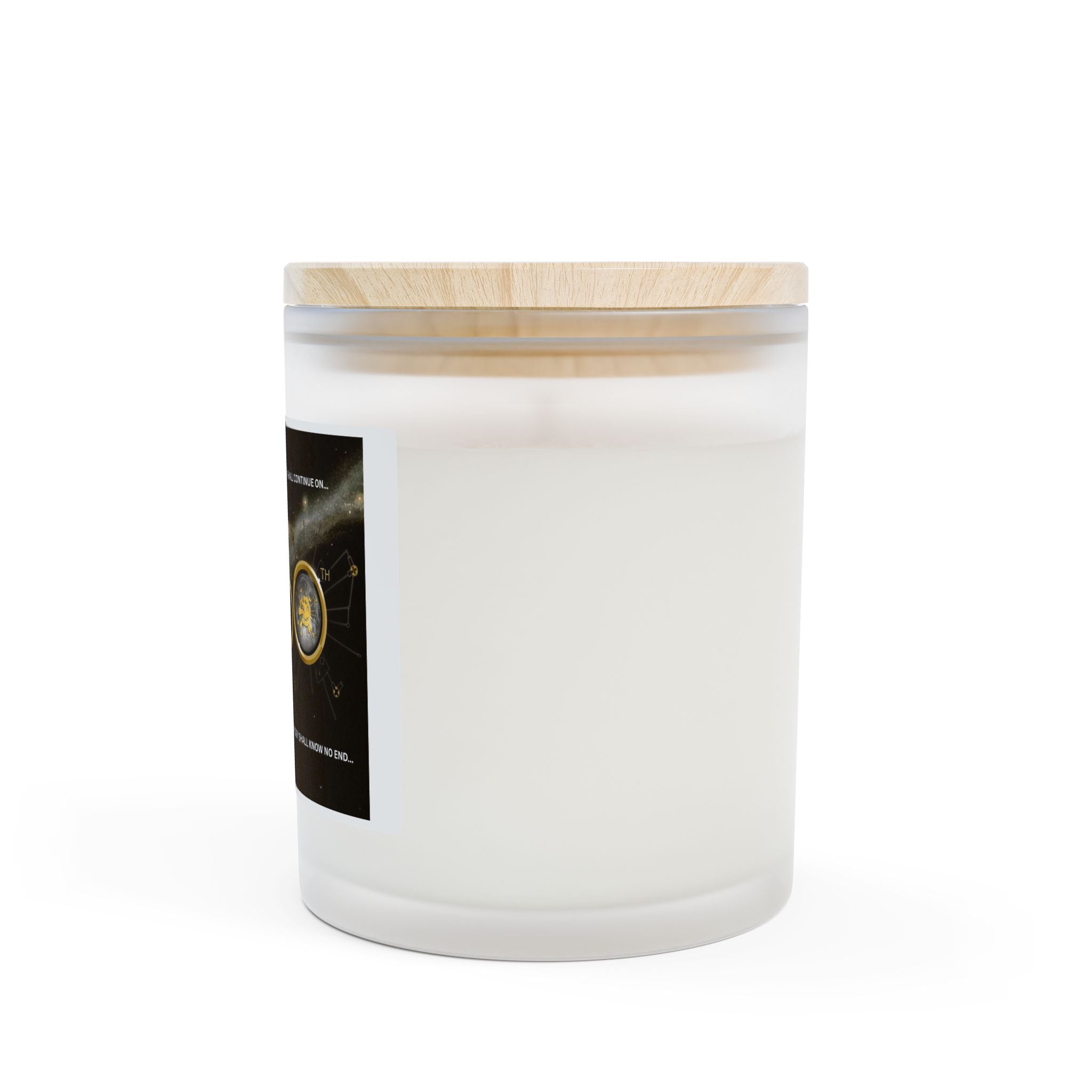 Frosted 11oz Celebration Candle — “50” Gold Anniversary Design - Style 'A'