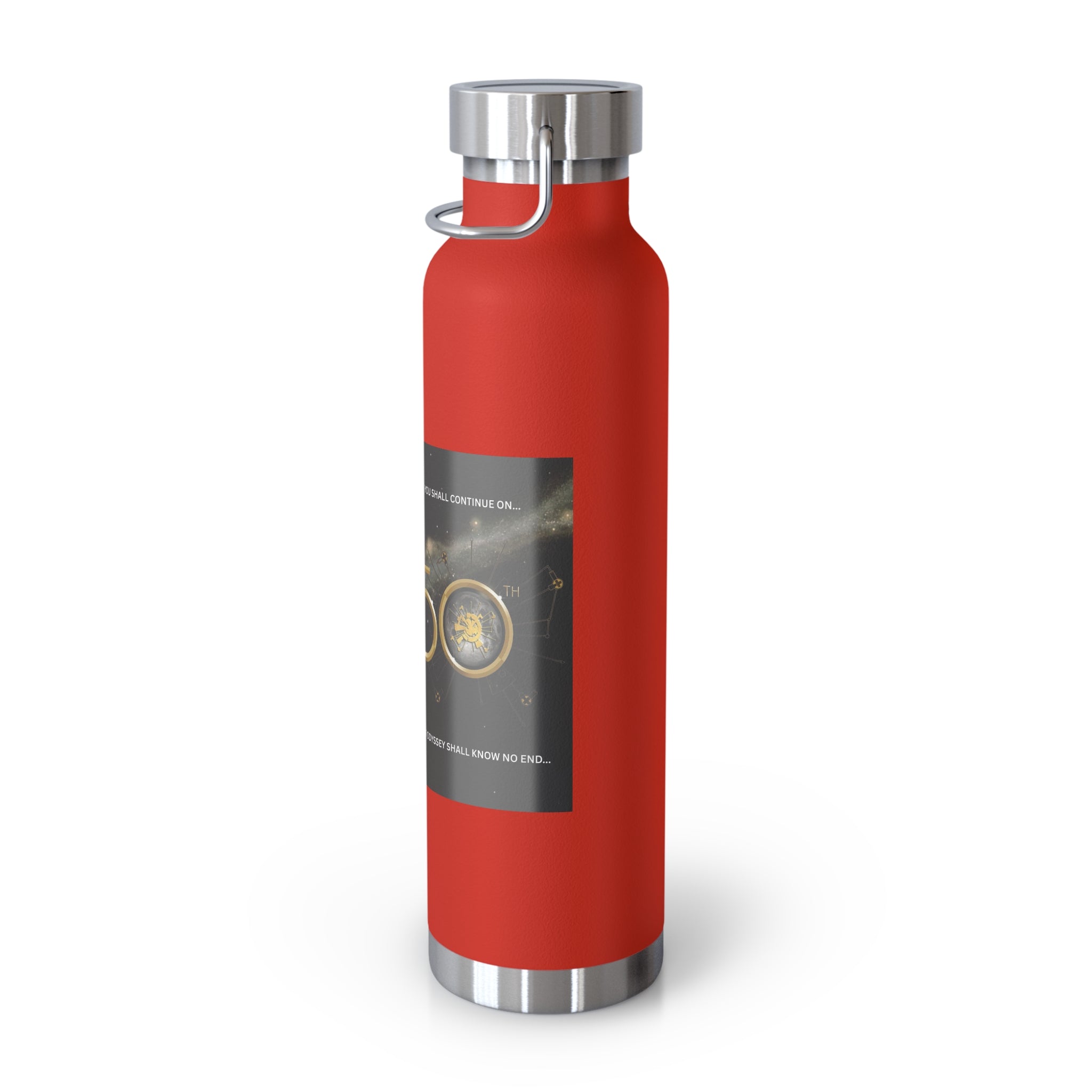 Manchester Graphic Insulated Water Bottle — 22oz Copper Vacuum Flask - Style 'C'