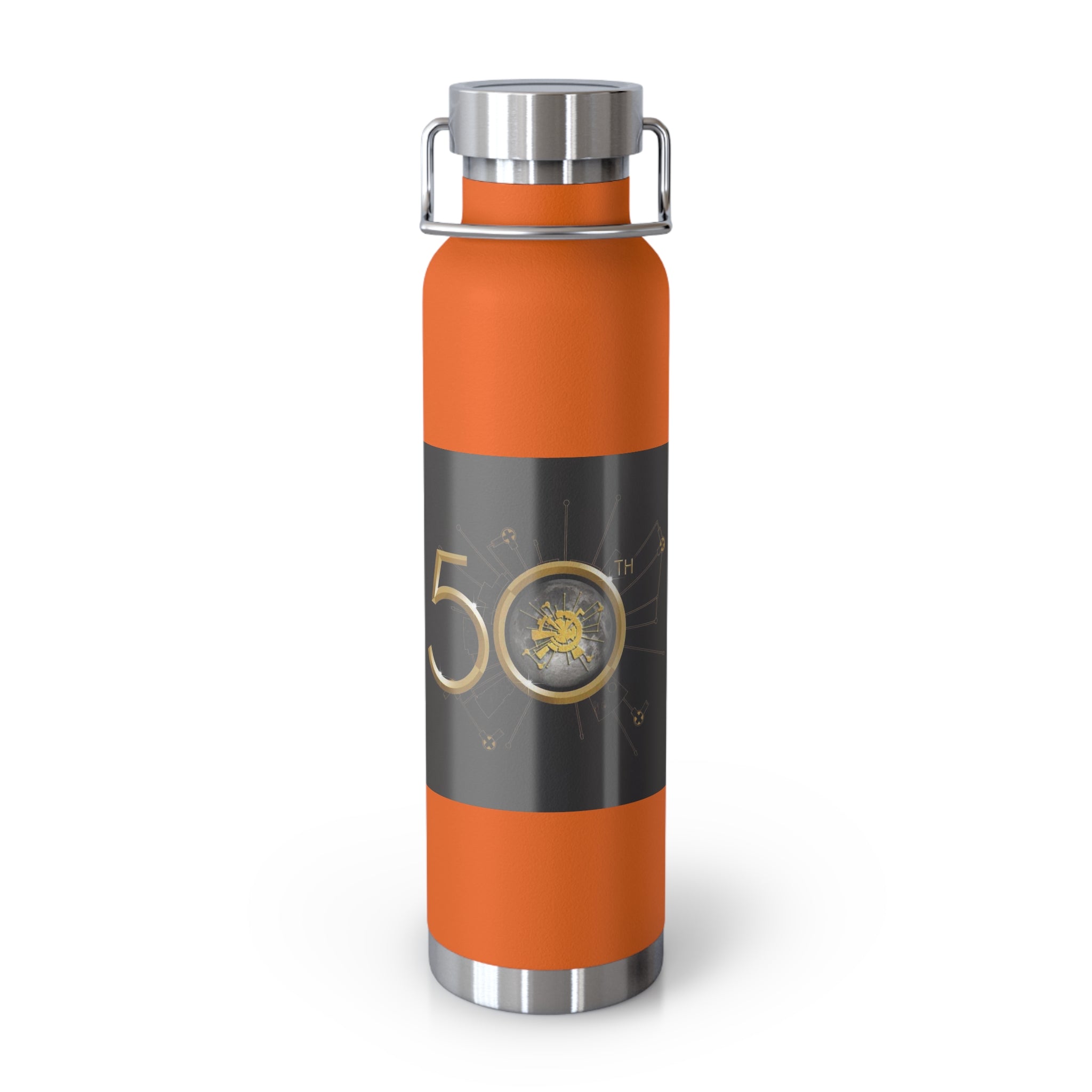 Manchester Graphic Insulated Water Bottle — 22oz Copper Vacuum Flask - Style 'D'