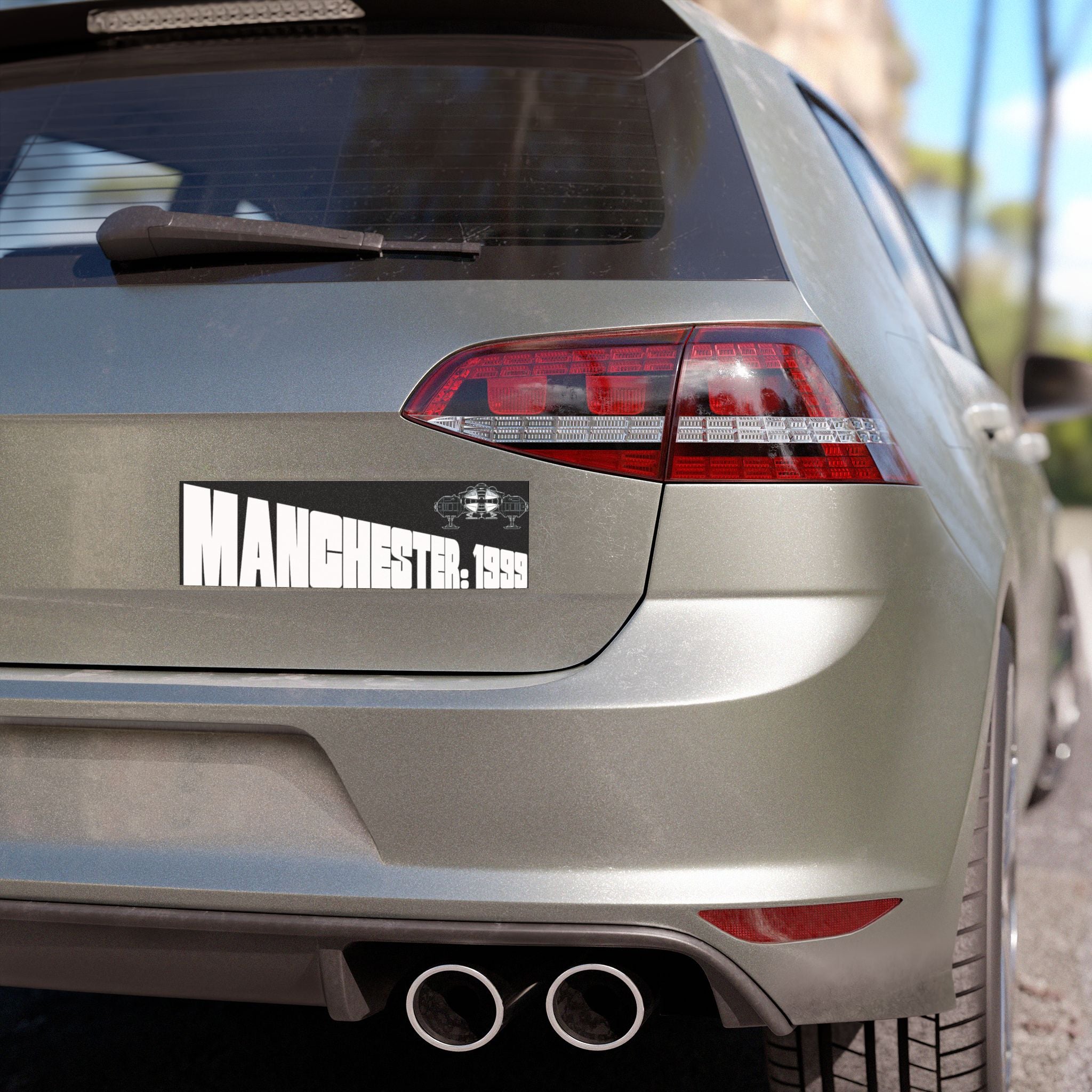 Manchester 1999 Car Magnet — Retro City Pride Bumper Sticker