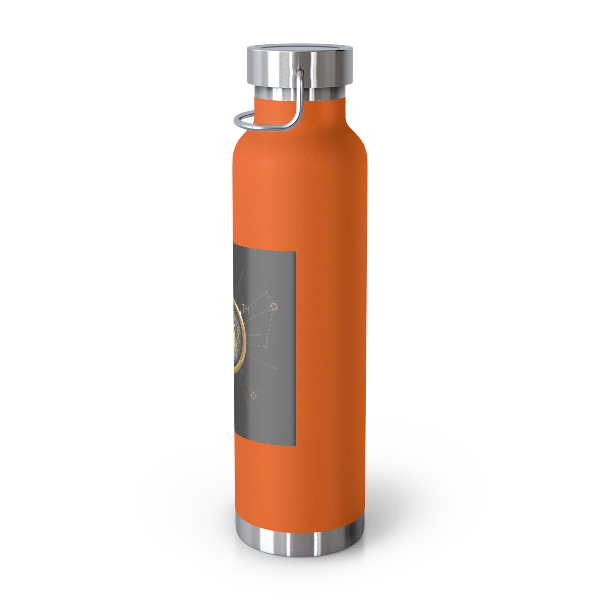 Manchester Graphic Insulated Water Bottle — 22oz Copper Vacuum Flask - Style 'D'